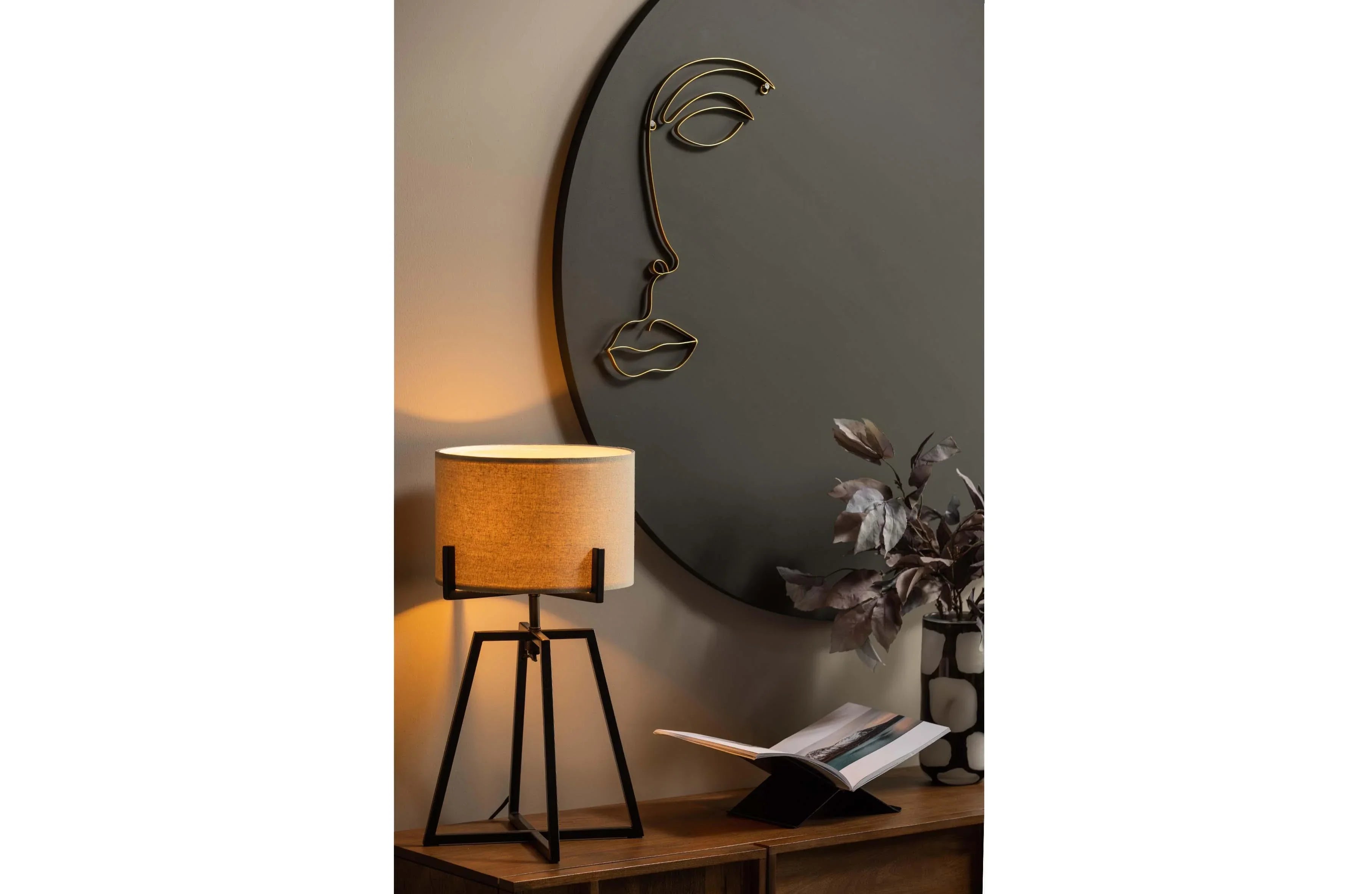 Lampa de masa Holly Natural - PARIS14A.RO