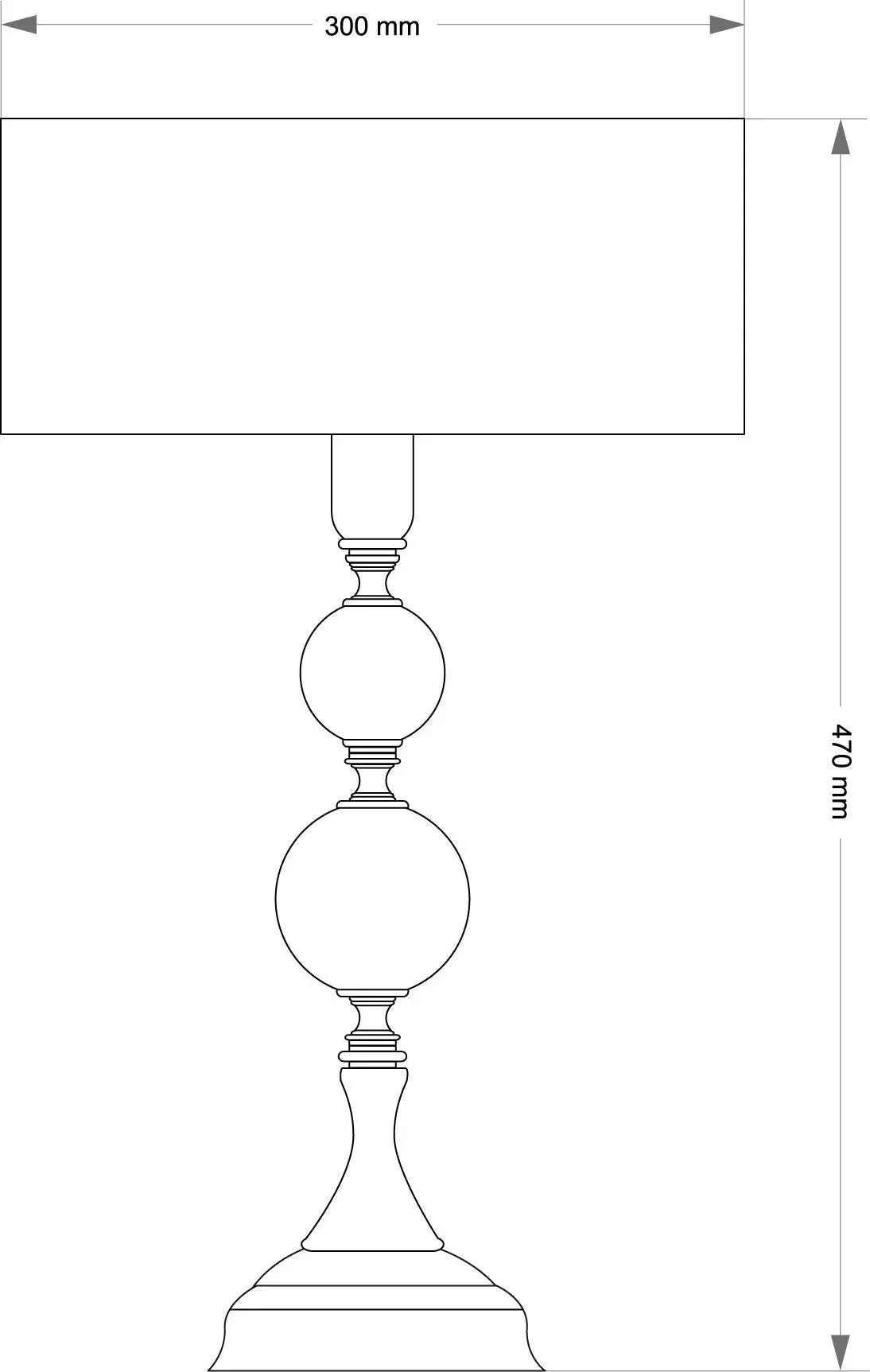 Lampa de masa Zaffiro Kutek - PARIS14A.RO