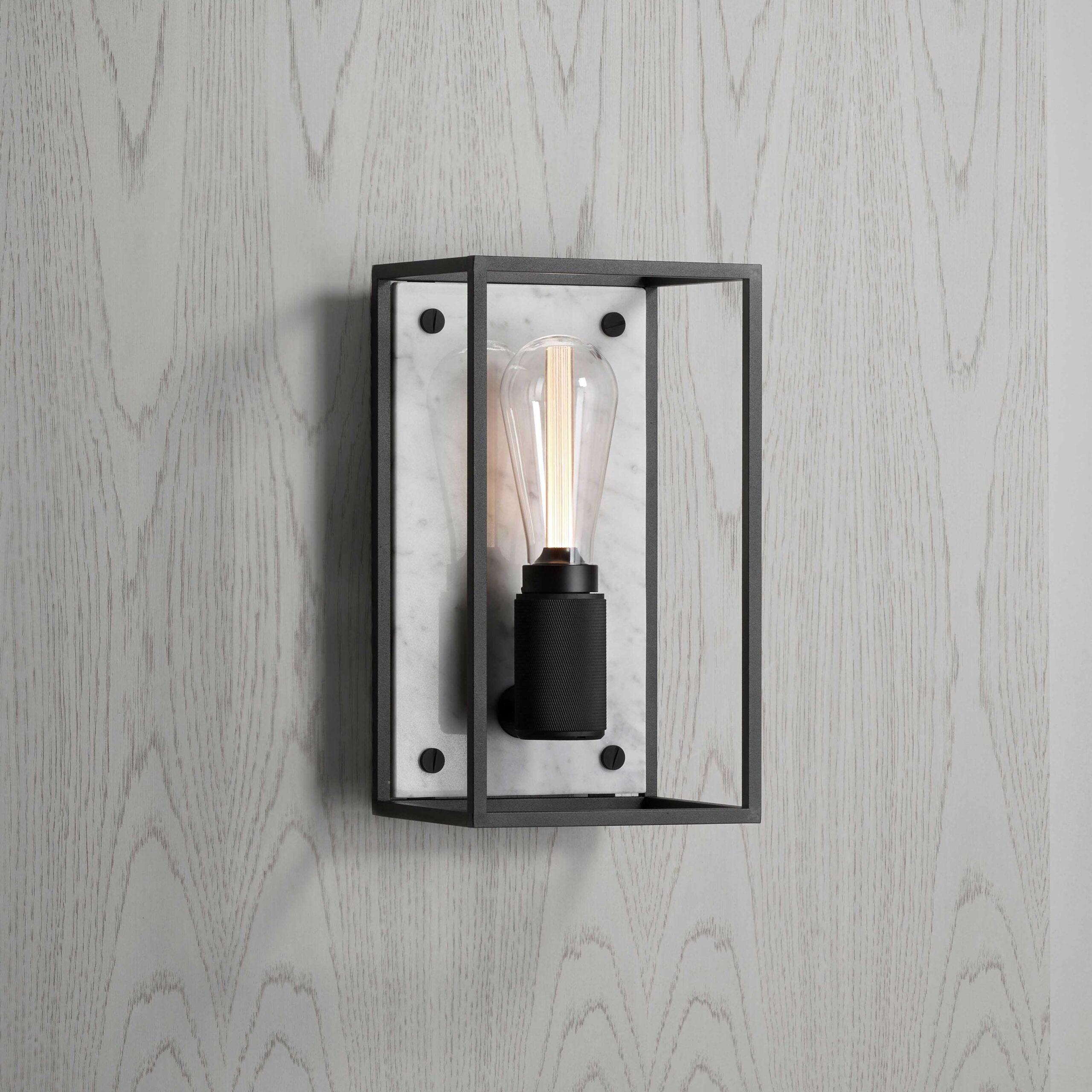 Lampa de perete Caged / MEDIUM / Marmura alba - Buster & Punch - PARIS14A.RO