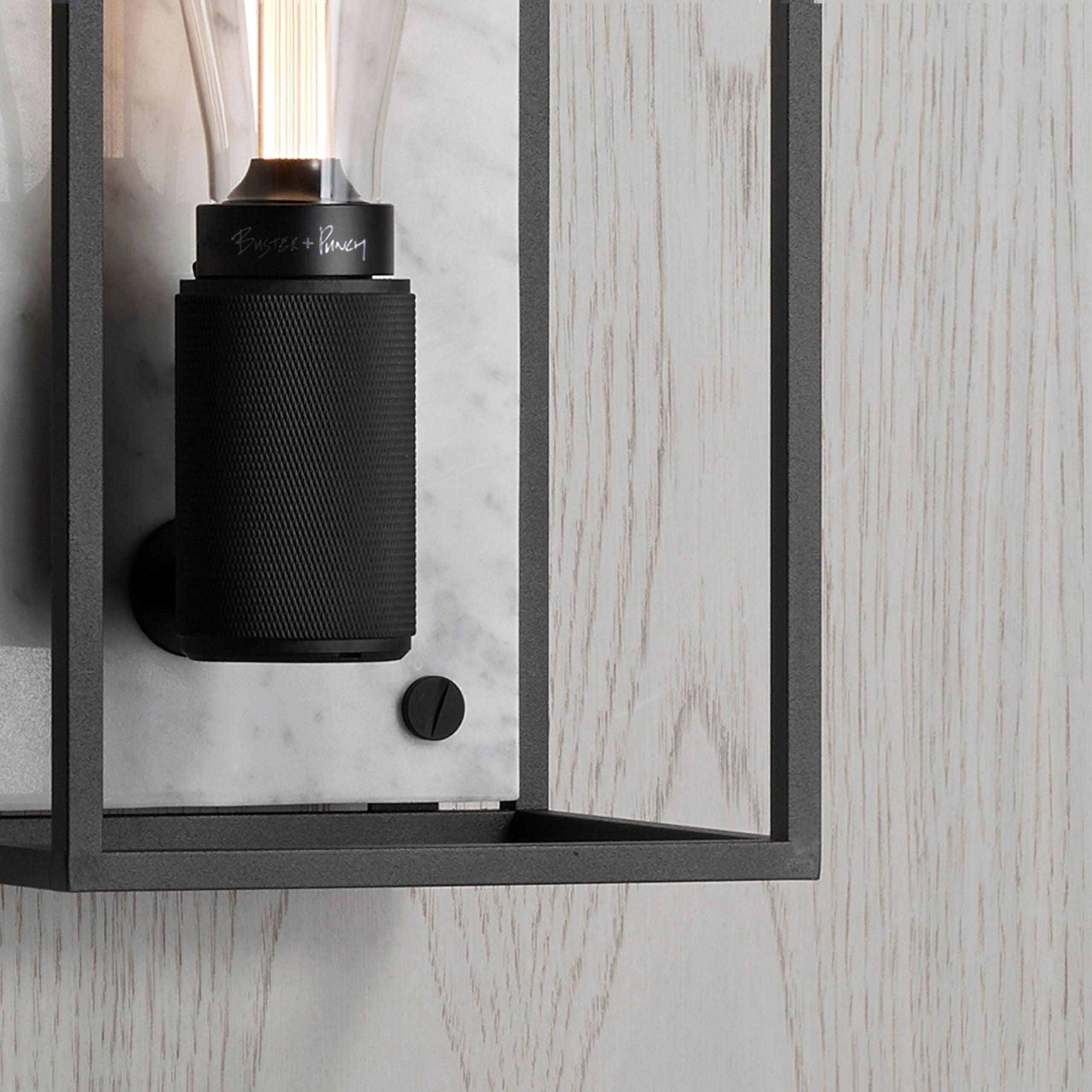 Lampa de perete Caged / MEDIUM / Marmura alba - Buster & Punch - PARIS14A.RO