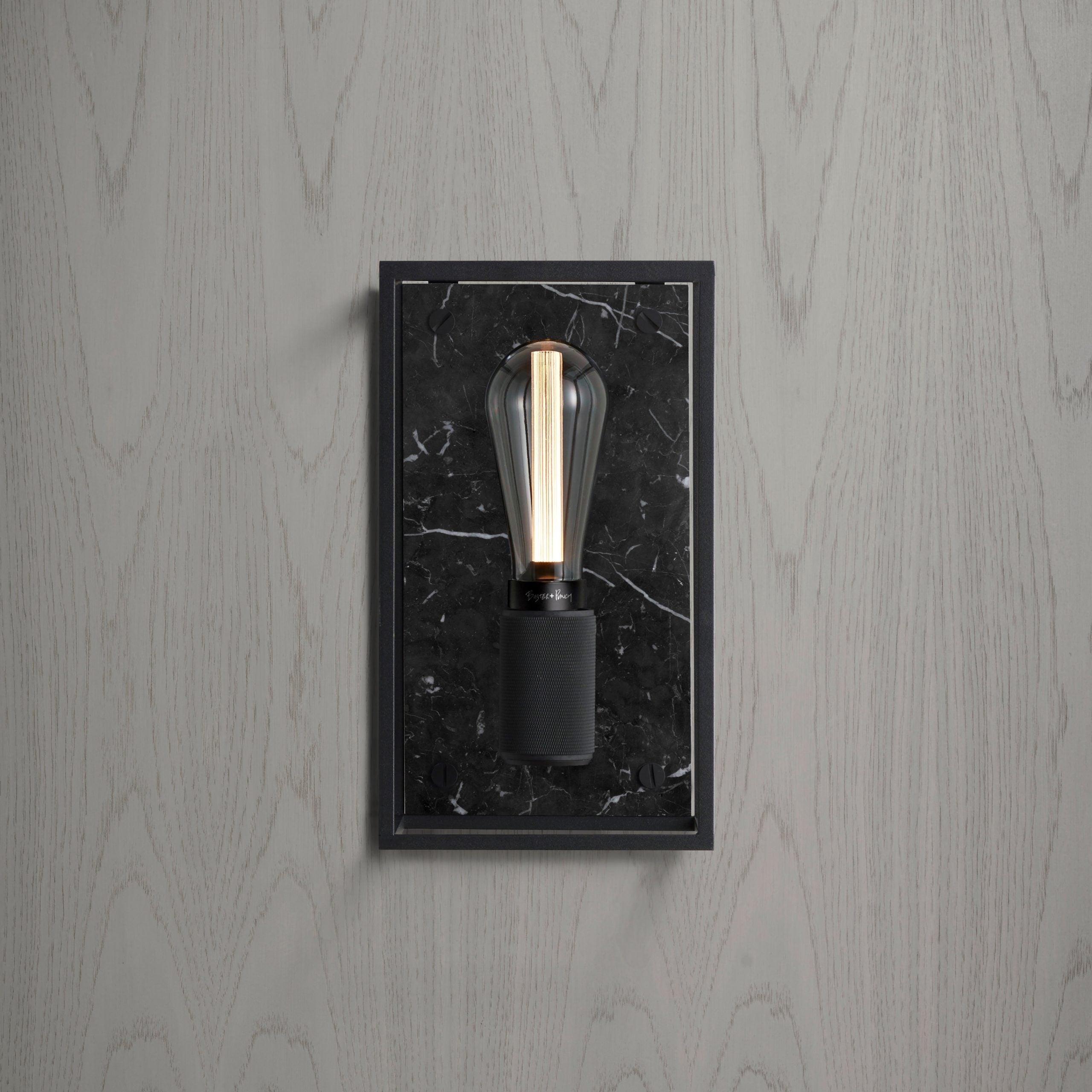 Lampa de perete Caged / MEDIUM / Marmura neagra - Buster & Punch - PARIS14A.RO
