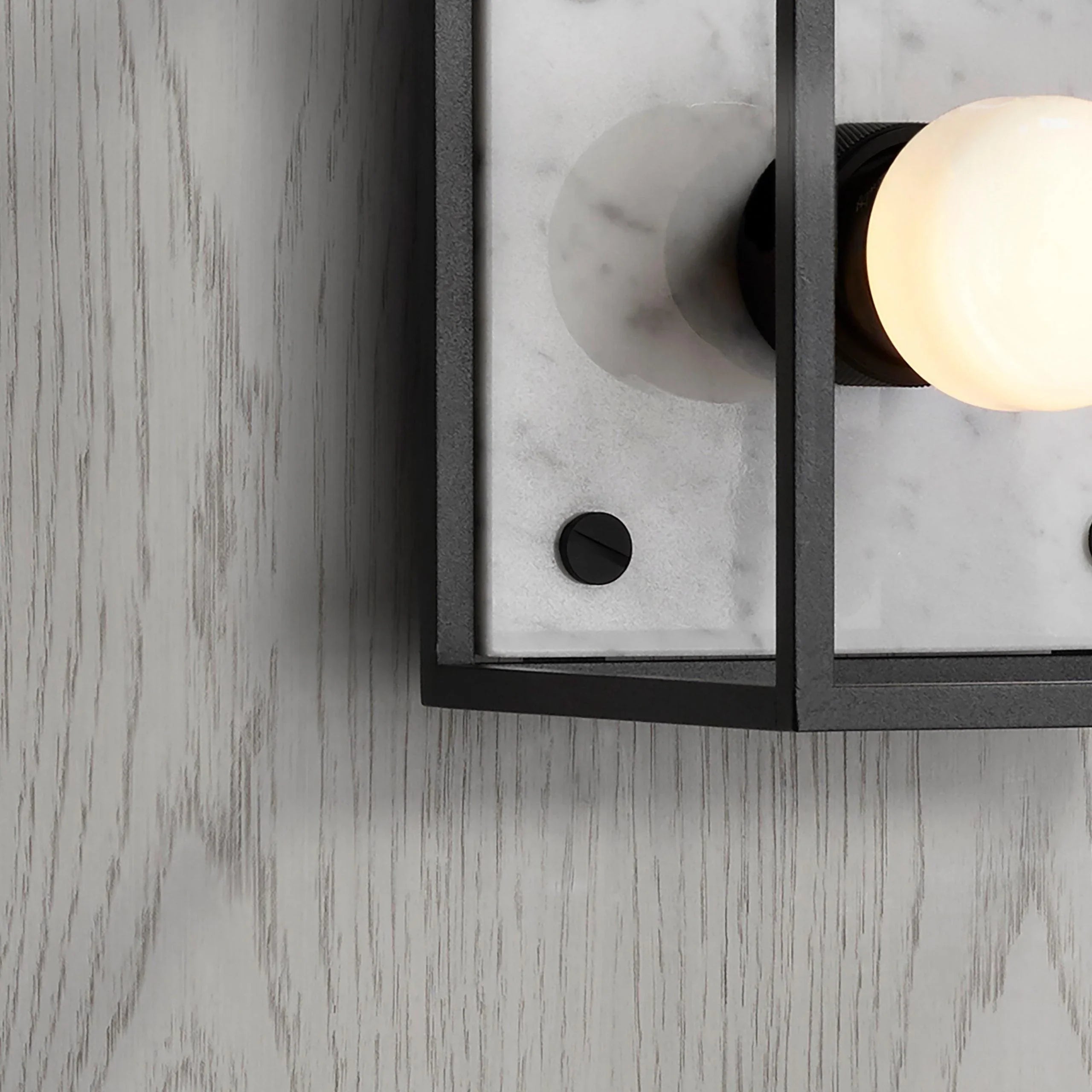 Lampa de perete Caged / SMALL / Marmura alba - Buster & Punch - PARIS14A.RO