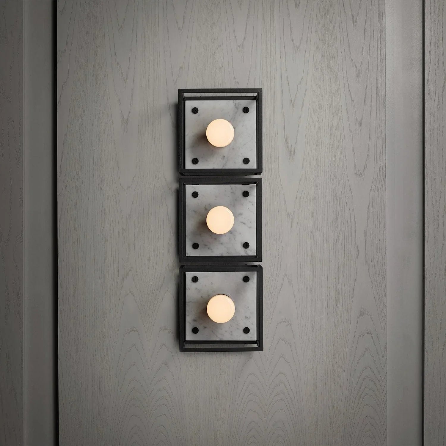 Lampa de perete Caged / SMALL / Marmura neagra - Buster & Punch - PARIS14A.RO