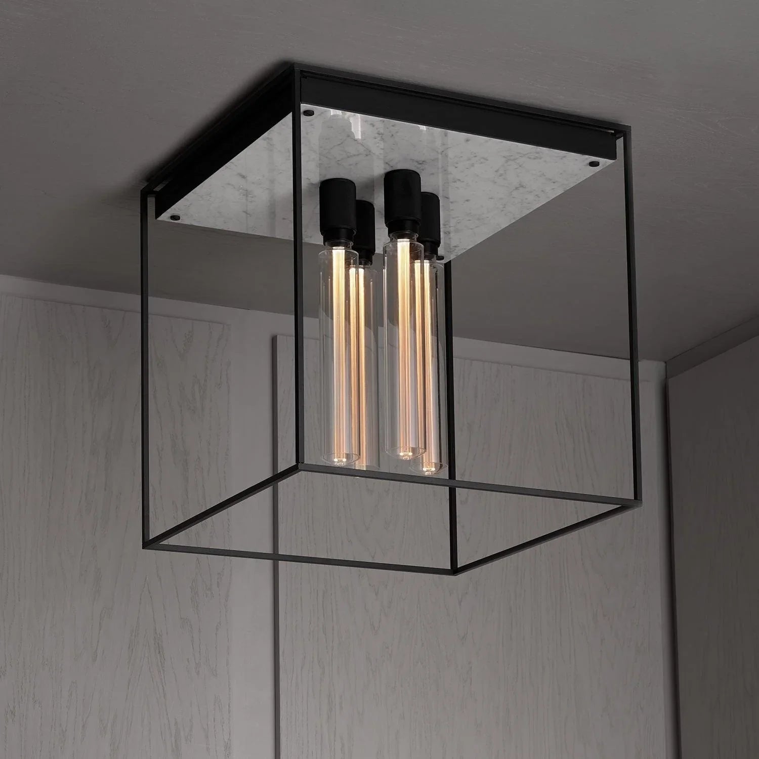 Lampa de tavan CAGED 4.0 / Marmura alba - Buster & Punch - PARIS14A.RO