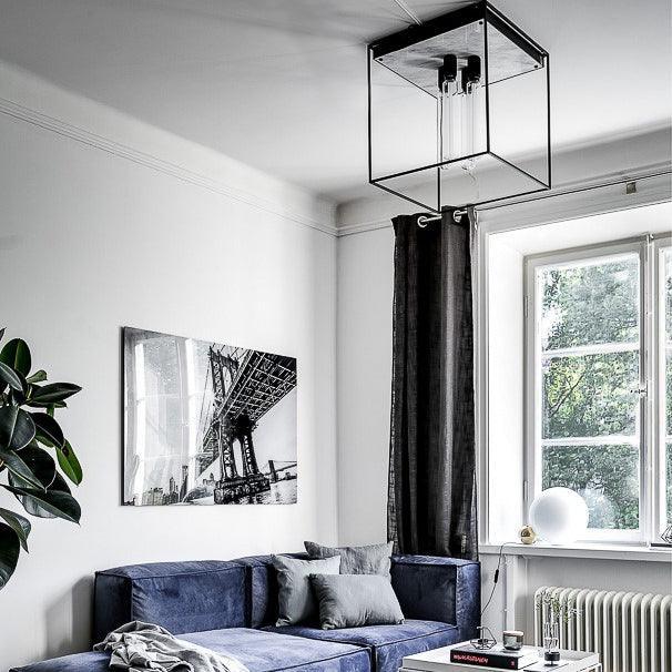 Lampa de tavan CAGED 4.0 / Marmura alba - Buster & Punch - PARIS14A.RO