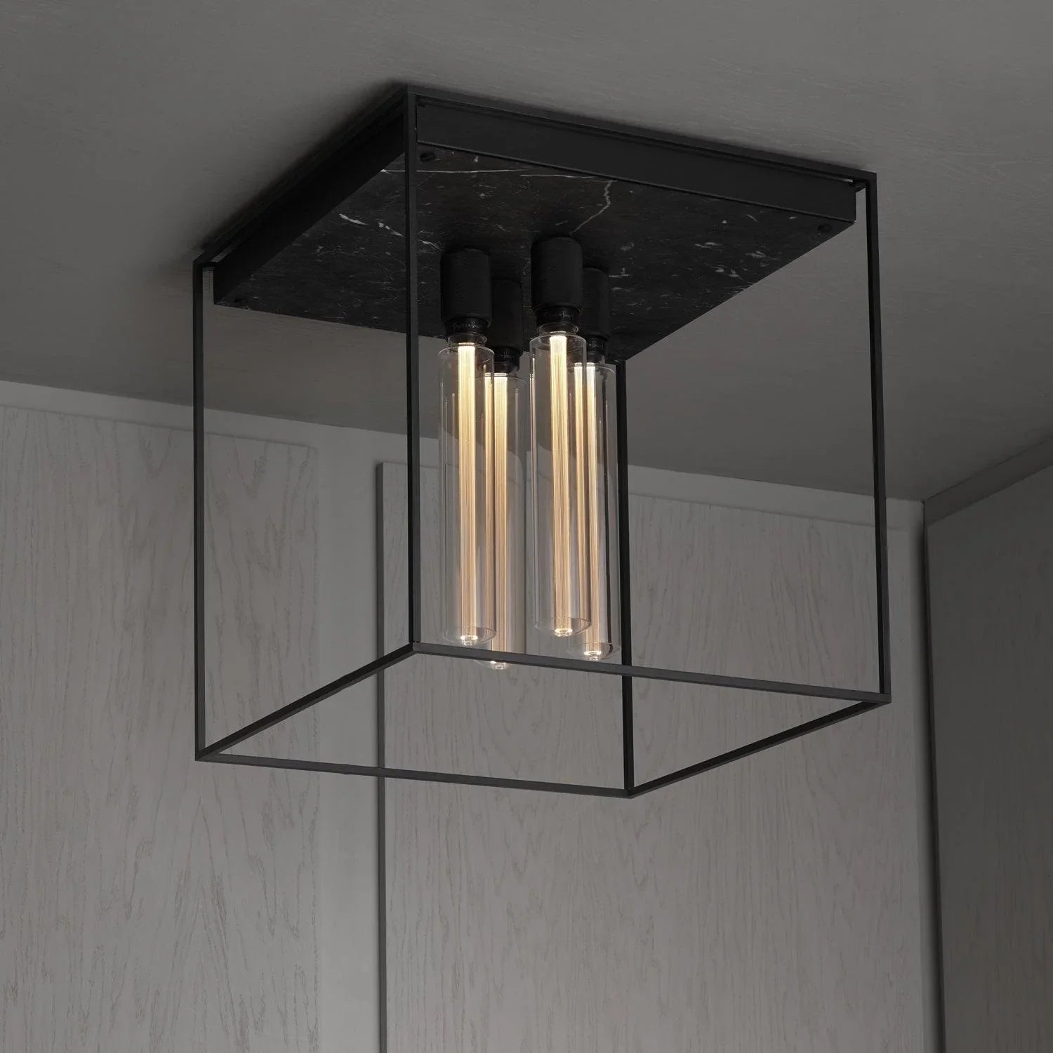 Lampa de tavan CAGED 4.0 / Marmura neagra - Buster & Punch - PARIS14A.RO