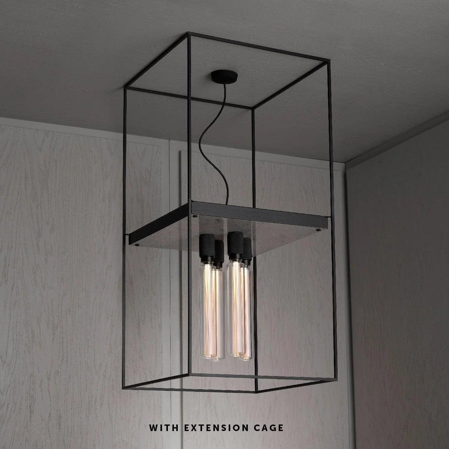 Lampa de tavan CAGED 4.0 / Marmura neagra - Buster & Punch - PARIS14A.RO