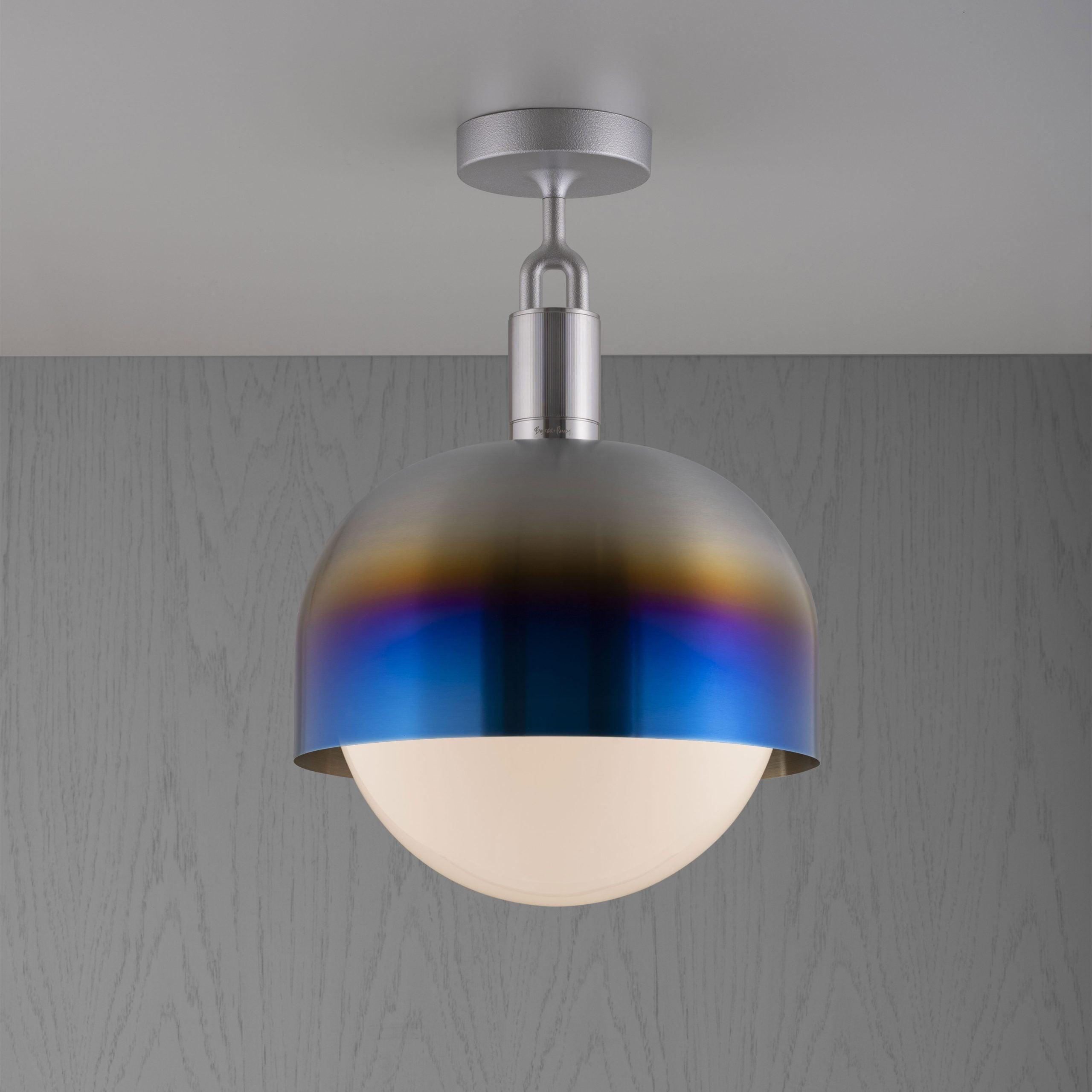 Lampa de tavan Forked / Cu abajur / GLOBE / OPAL / LARGE - Buster & Punch - PARIS14A.RO