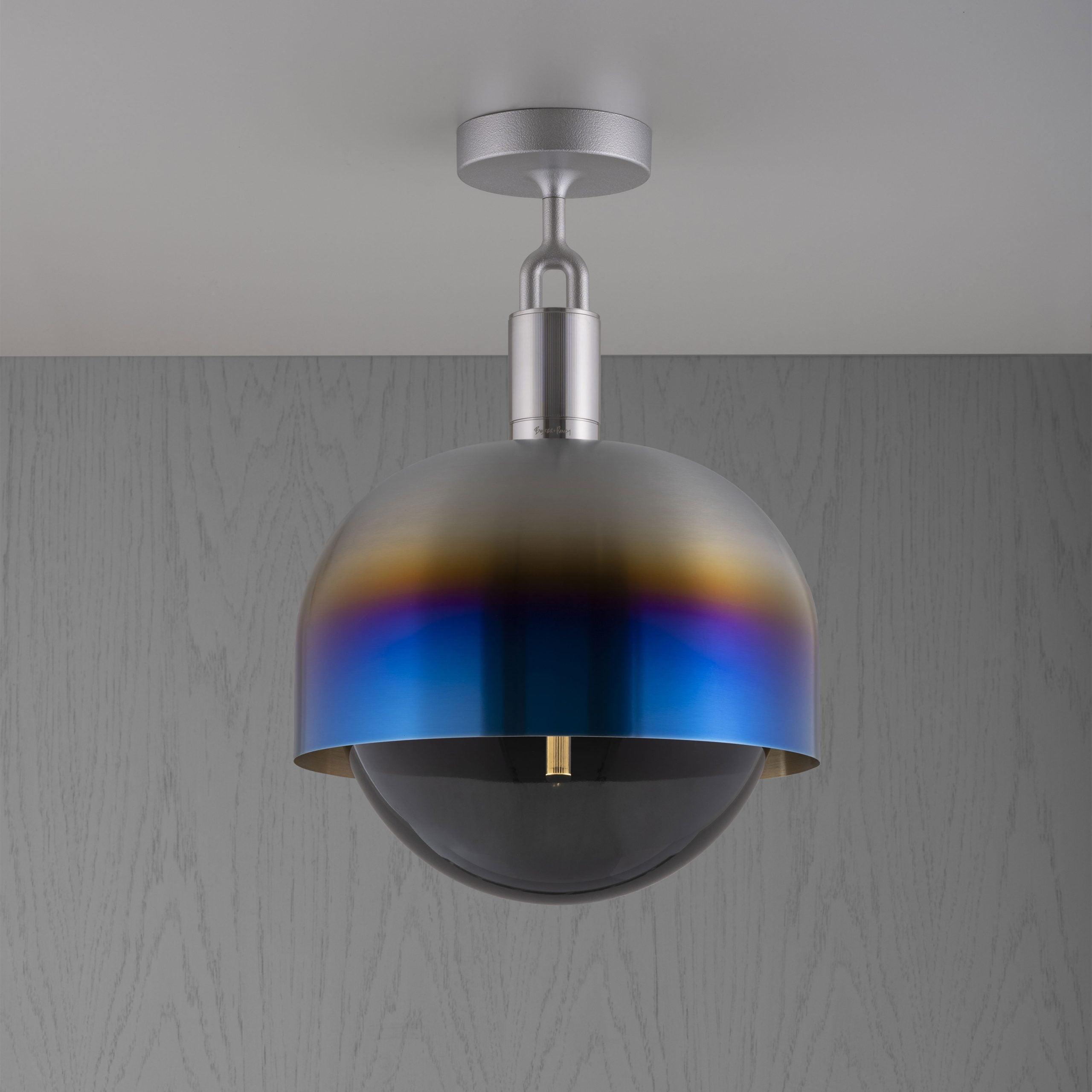 Lampa de tavan Forked / Cu abajur / GLOBE / SMOKED / LARGE - Buster & Punch - PARIS14A.RO