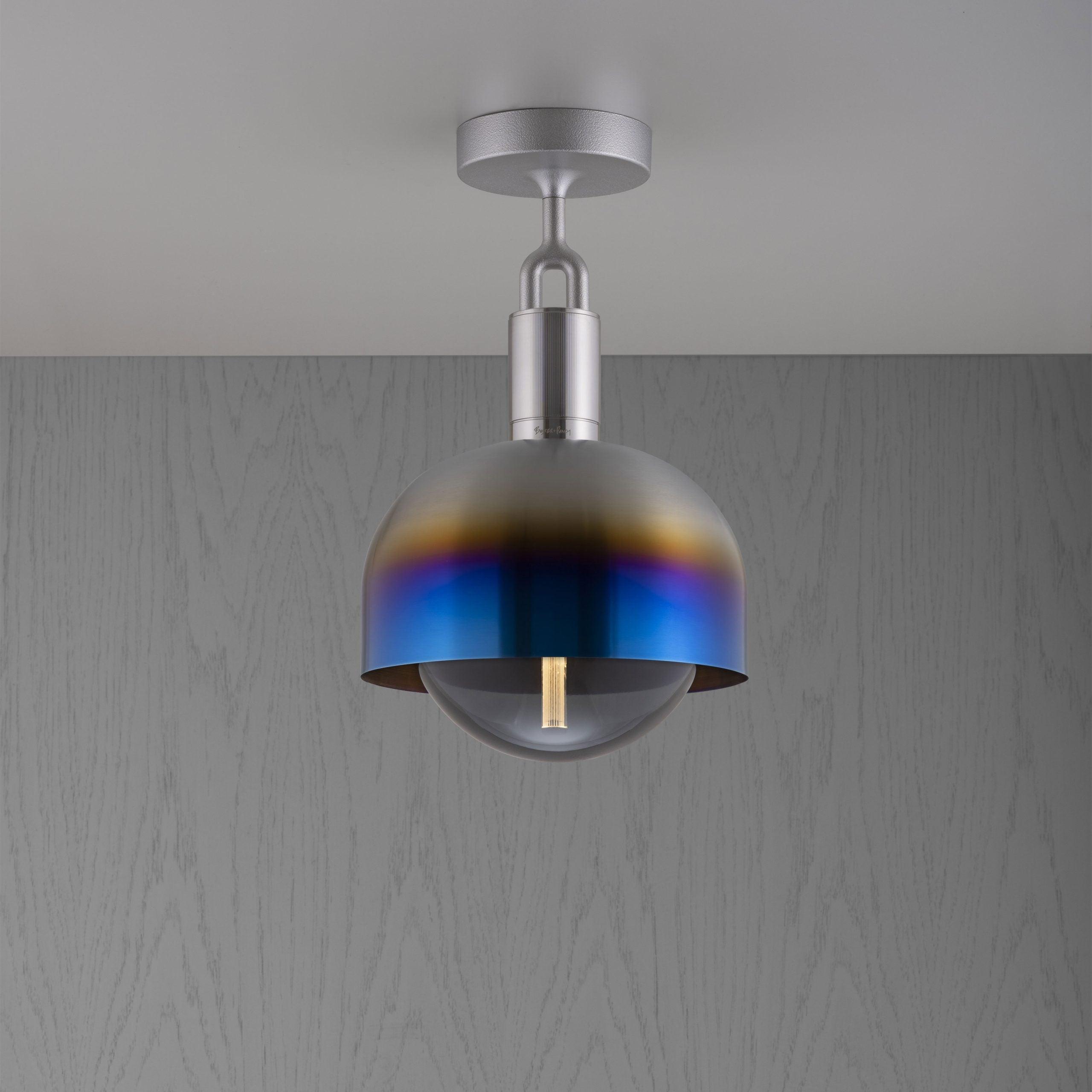 Lampa de tavan Forked / Cu abajur / GLOBE / SMOKED / MEDIUM - Buster & Punch - PARIS14A.RO