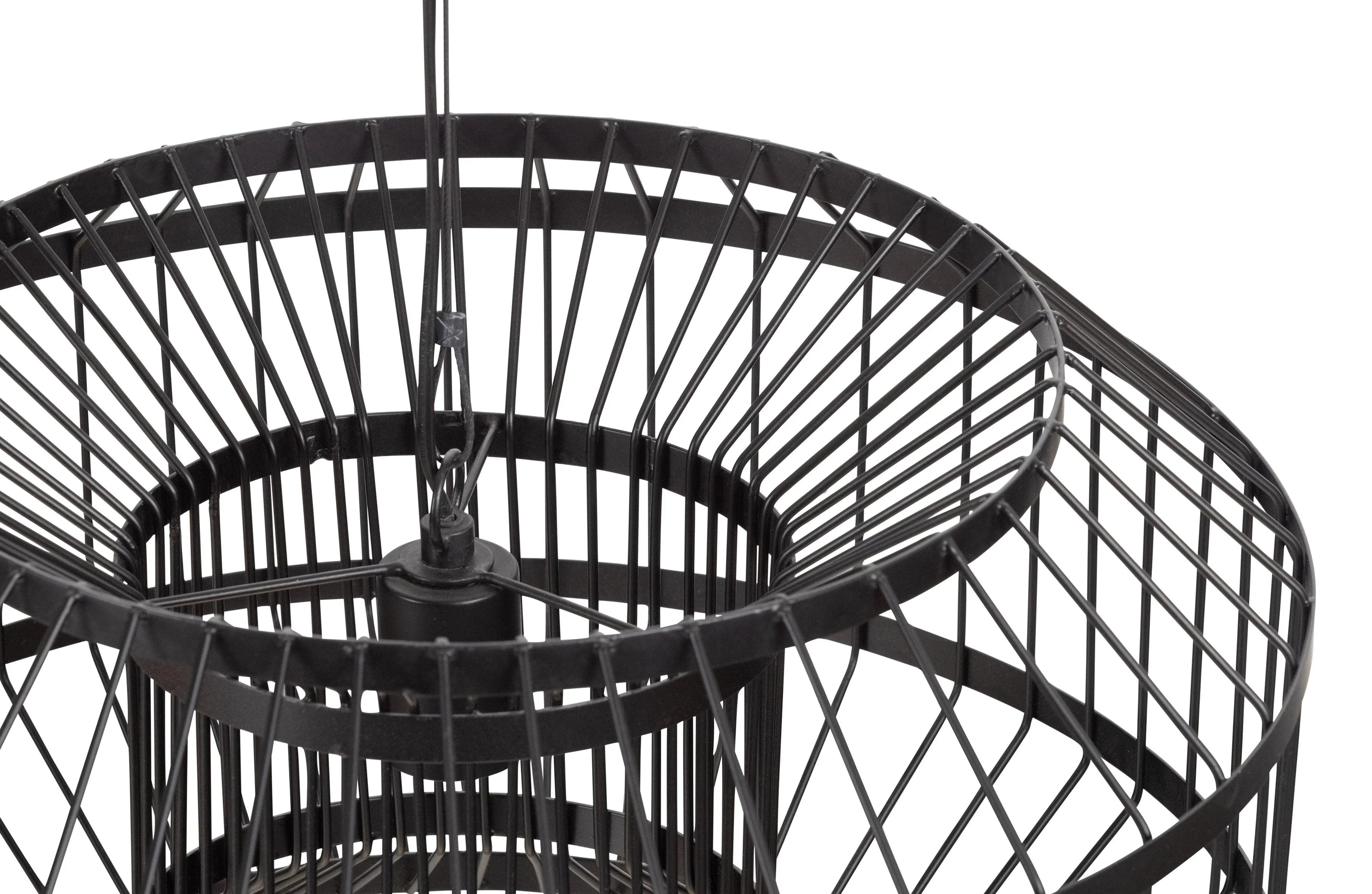 Lampa suspendata Esila Black Metal Black - PARIS14A.RO