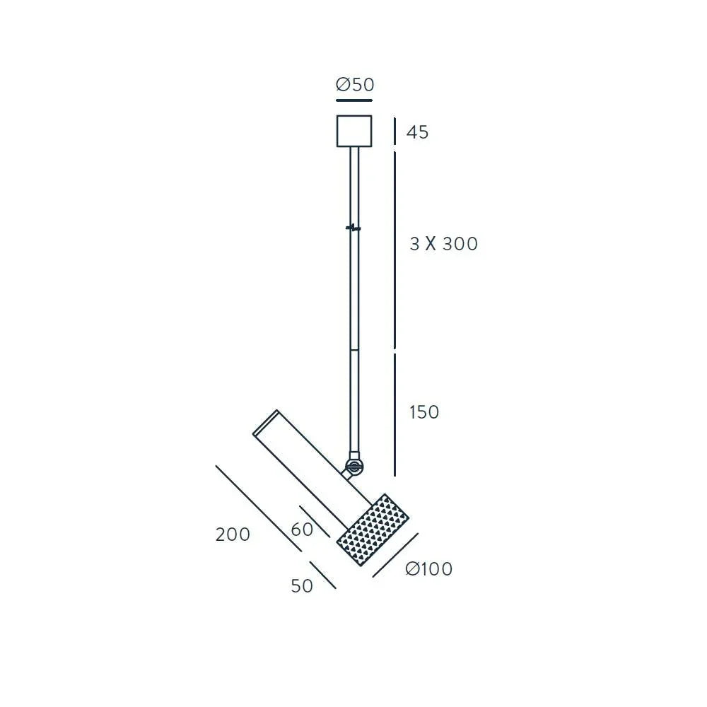 Lampa suspendata Focus /1 - Aromas del Campo - PARIS14A.RO