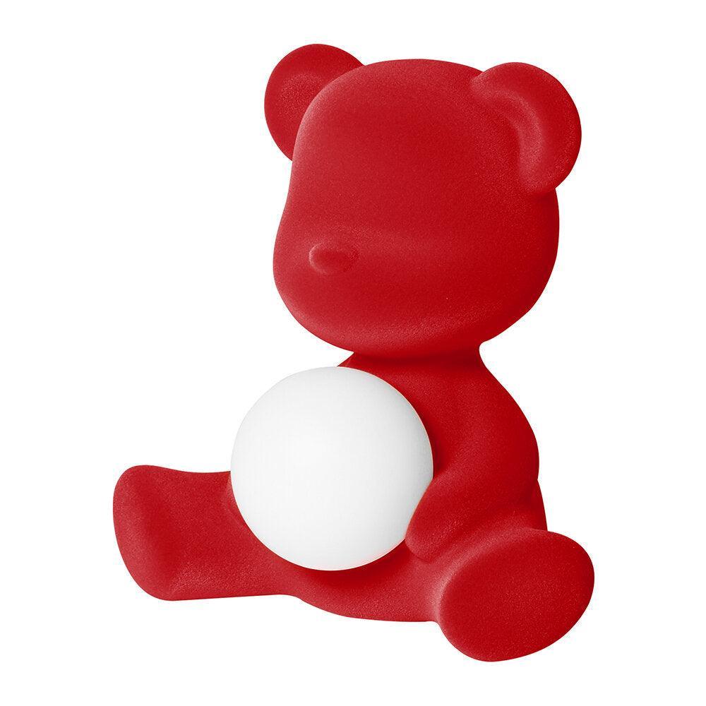 Lampa Teddy Girl Velvet Lamp - Red - PARIS14A.RO
