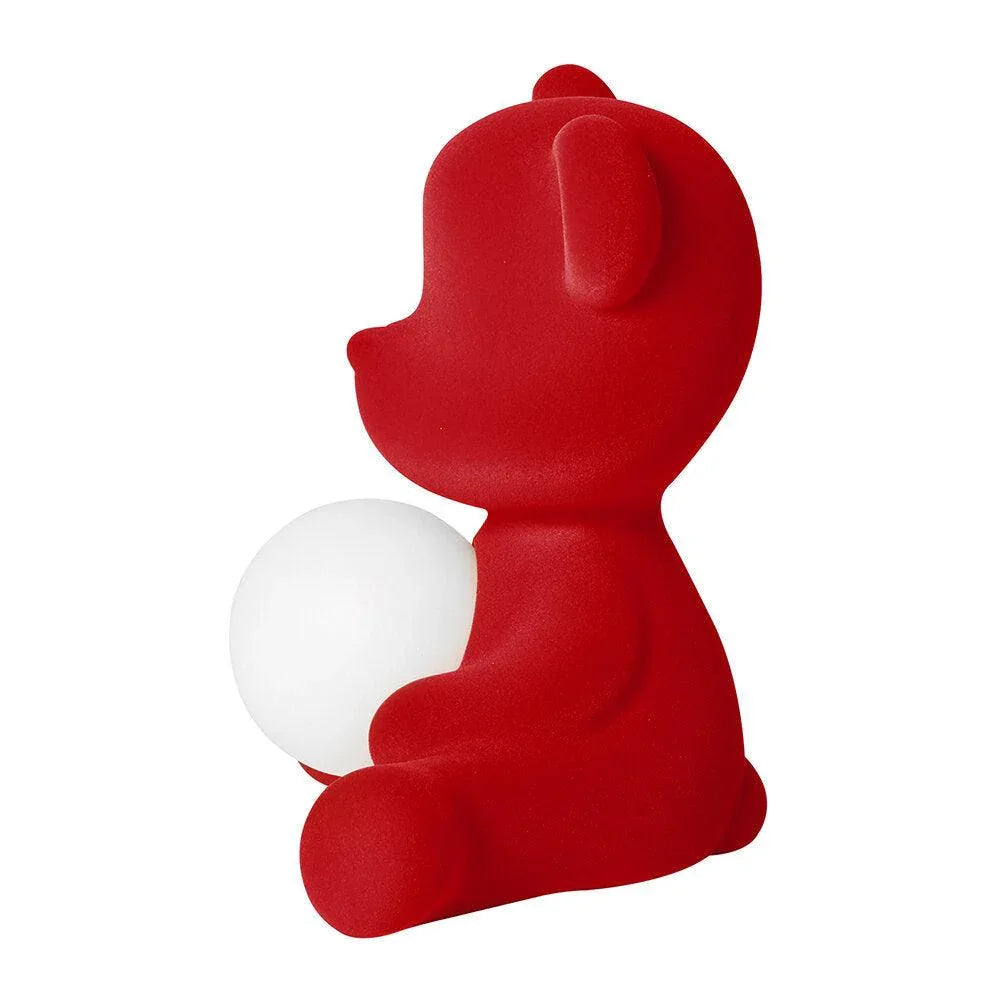 Lampa Teddy Girl Velvet Lamp - Red - PARIS14A.RO