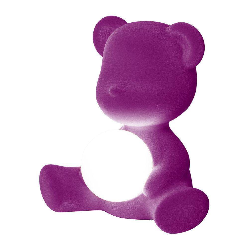 Lampa Teddy Girl Velvet Lamp - Violet - PARIS14A.RO