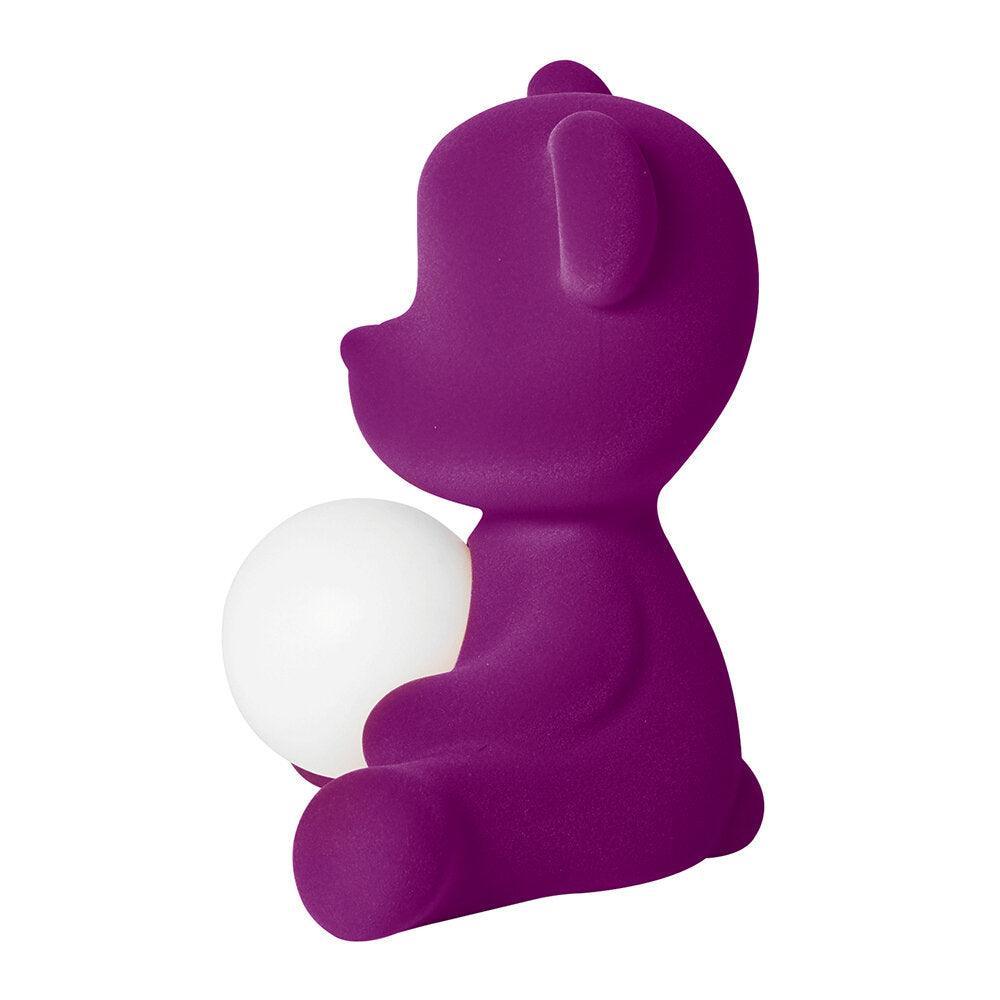 Lampa Teddy Girl Velvet Lamp - Violet - PARIS14A.RO