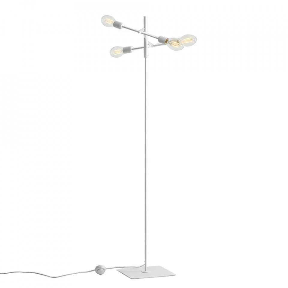 Lampadar alb din metal cu 4 becuri 160 cm Twigo Custom Form - PARIS14A.RO