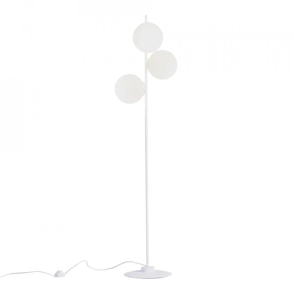 Lampadar alb din otel cu 3 becuri Bobler Custom Form - PARIS14A.RO