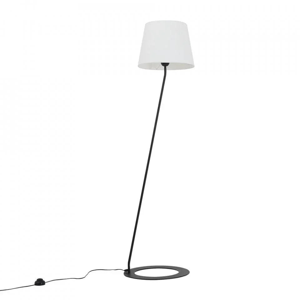 Lampadar alb/negru din poliester si otel 150 cm Stand Custom Form - PARIS14A.RO