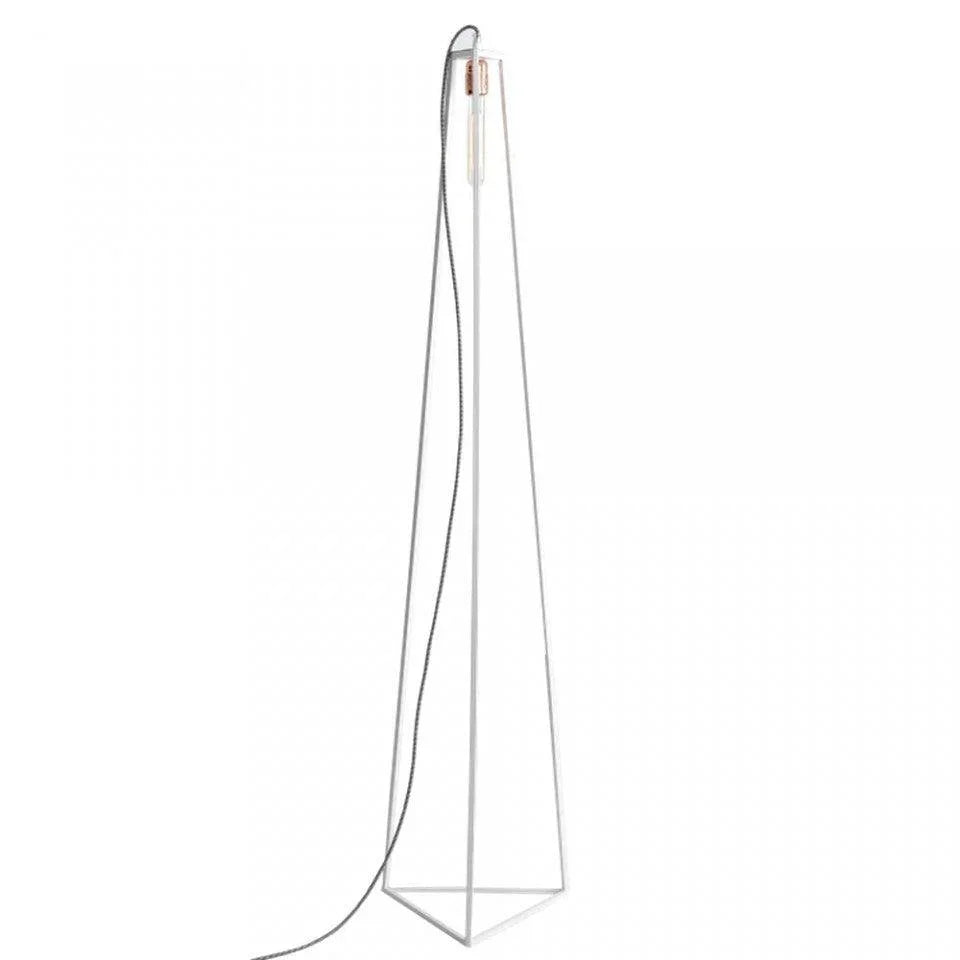 Lampadar din metal alb 35x150 cm Trimetric Custom Form - PARIS14A.RO