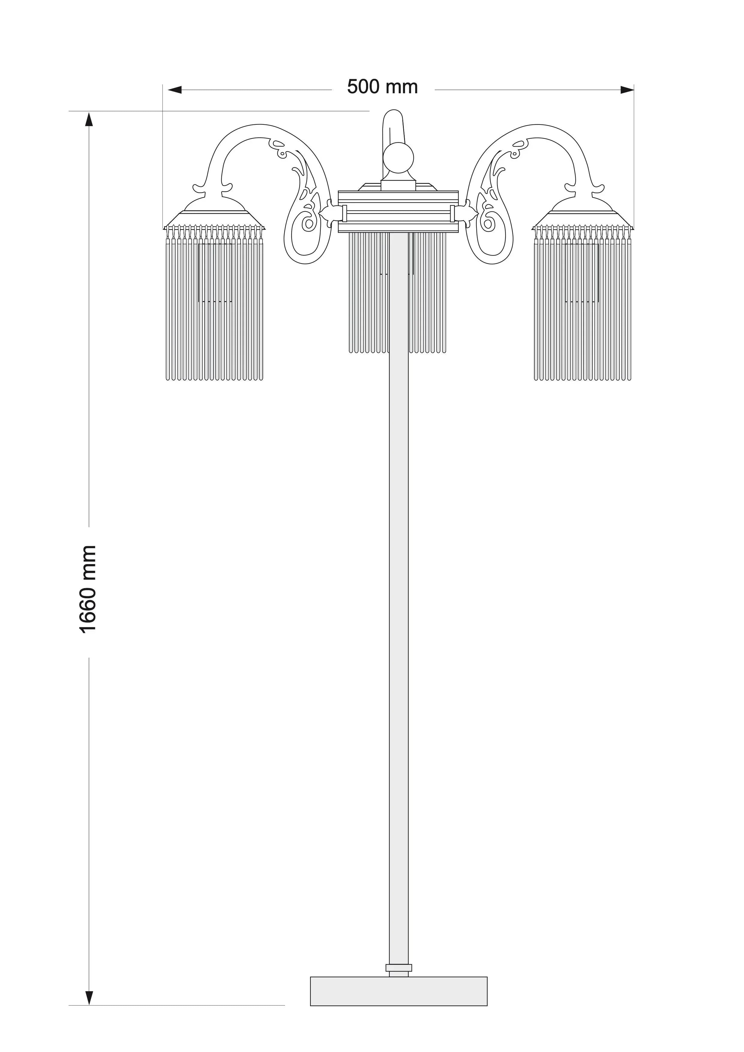 Lampadar Fiore Kutek - PARIS14A.RO