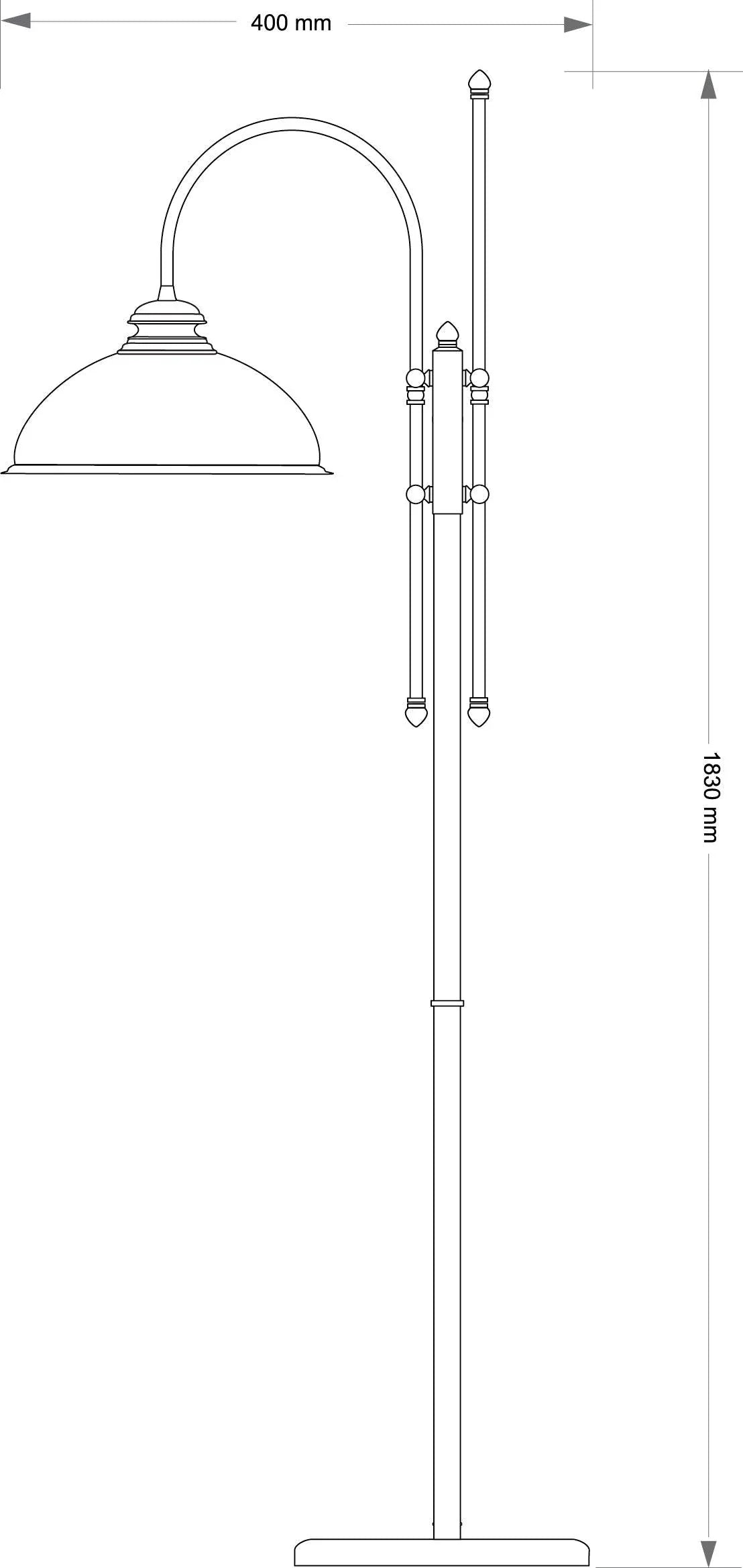 Lampadar Lido Kutek - PARIS14A.RO