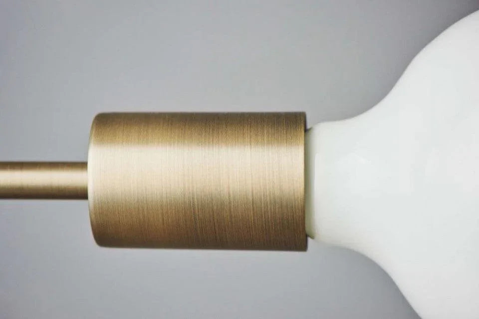 Lampadar maro alama din metal cu 4 becuri 182,6 cm Piper Floor Brass Bolia - PARIS14A.RO