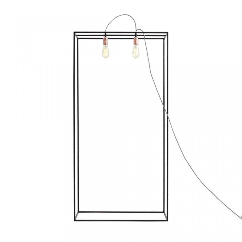 Lampadar negru din metal cu 2 becuri 140 cm Metric Custom Form - PARIS14A.RO