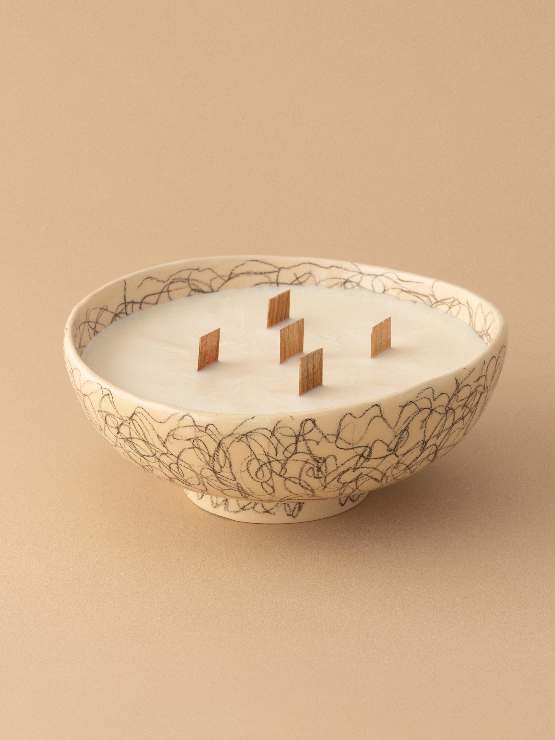 Lumanare ceramica "Charcoal" L - PARIS14A.RO