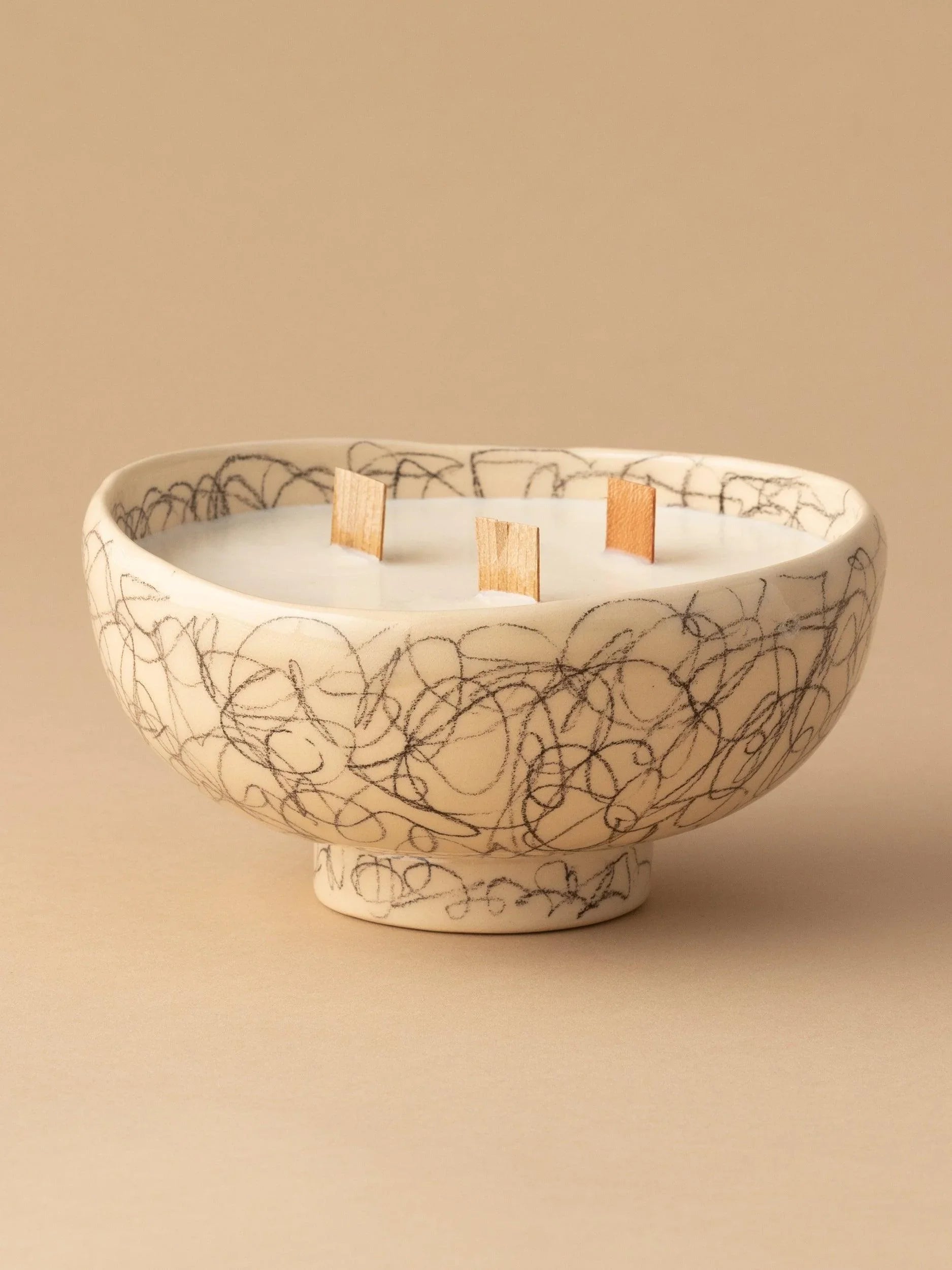 Lumanare ceramica "Charcoal" M - PARIS14A.RO