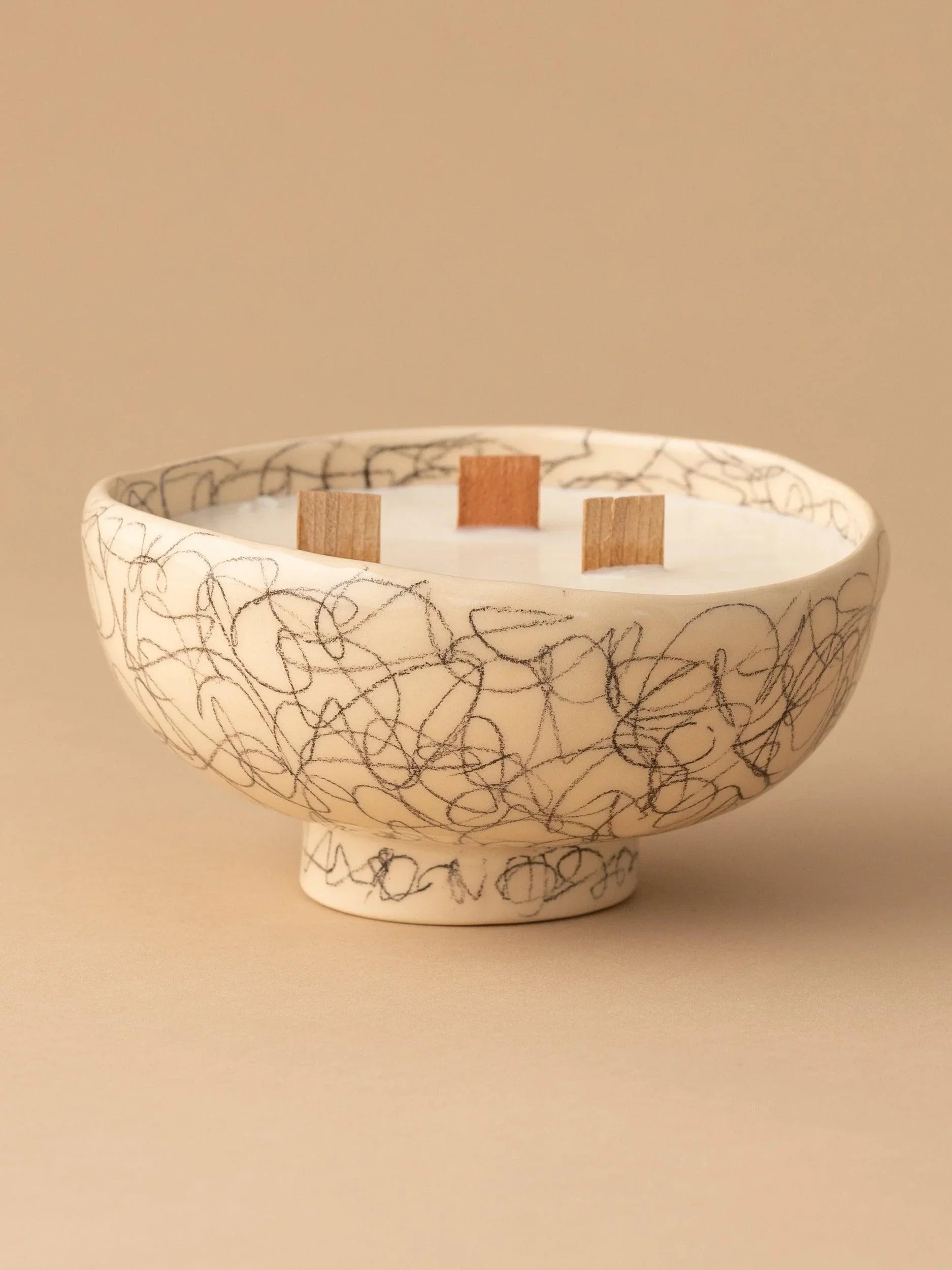 Lumanare ceramica "Charcoal" M - PARIS14A.RO