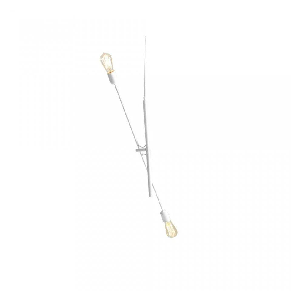 Lustra alba din metal cu 2 becuri Twigo Custom Form - PARIS14A.RO