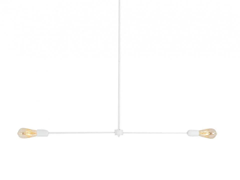 Lustra alba din otel cu 2 becuri Triso 2 Custom Form - PARIS14A.RO