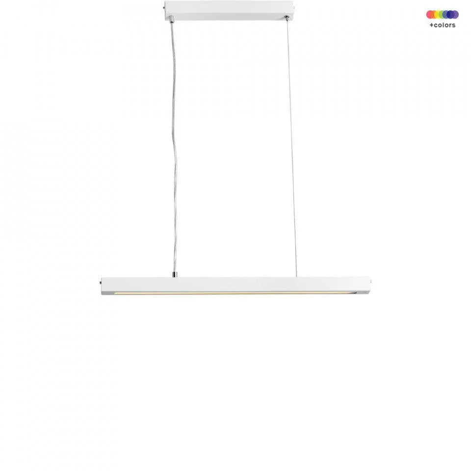 Lustra alba din otel cu LED Line Plus M Custom Form - PARIS14A.RO