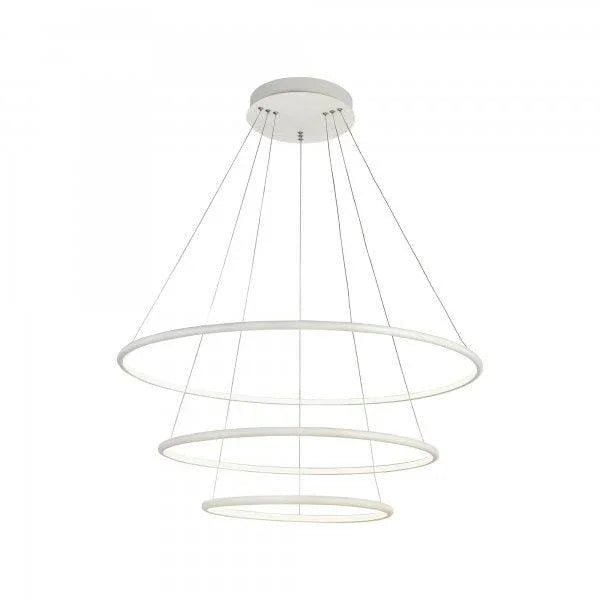 Lustra alba/moderna 3 cercuri Led Nola Maytoni - PARIS14A.RO