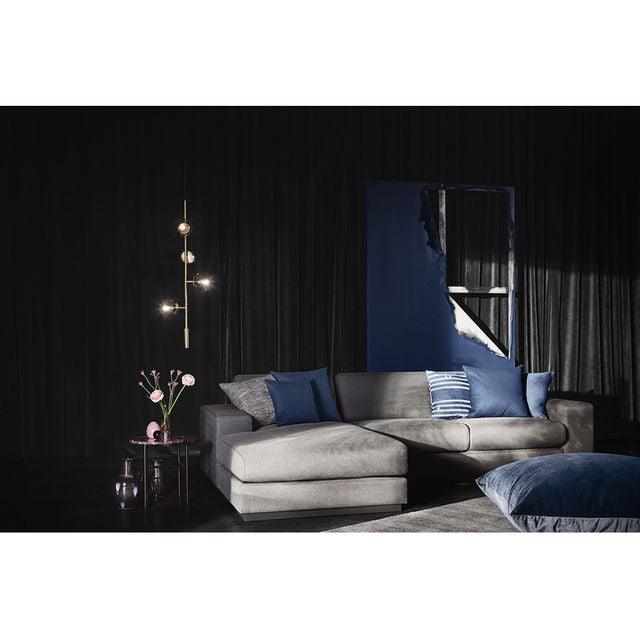 Lustra aurie/transparenta din metal si sticla cu 4 becuri Orb Bolia - PARIS14A.RO