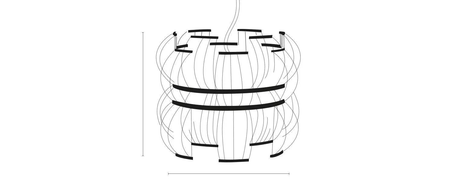Lustra creata manual dupa tehnica japoneza takesensuji Sen by Motarasu - PARIS14A.RO