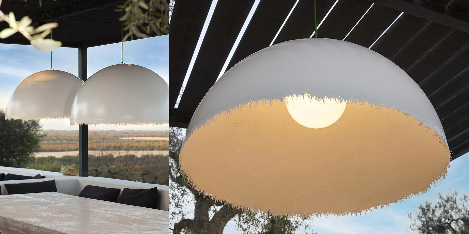 Lustra cu abajur mare din fibra de sticla Plancton by Karman - PARIS14A.RO