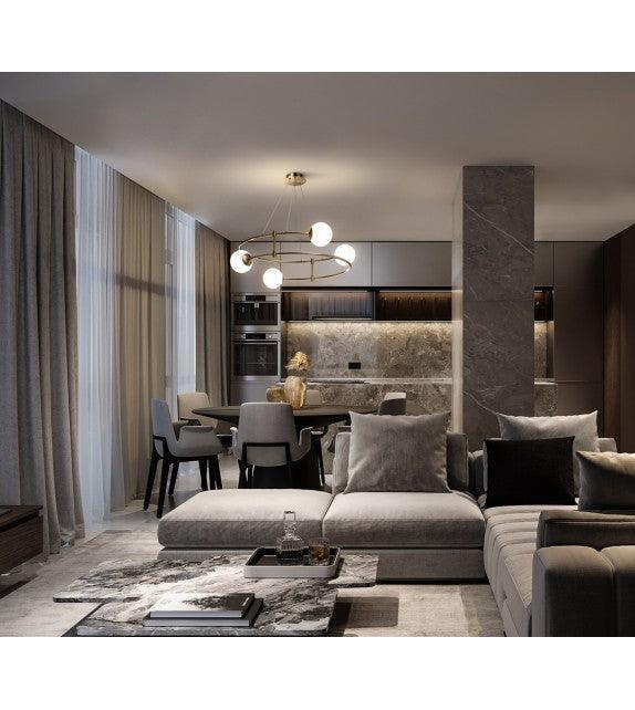 Lustra design aurie/metal Balance Maytoni - PARIS14A.RO