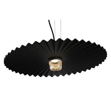 Lustra din aluminiu plisat si abajur din sticla Gonzaga by Karman - PARIS14A.RO