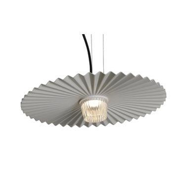 Lustra din aluminiu plisat si abajur din sticla Gonzaga by Karman - PARIS14A.RO