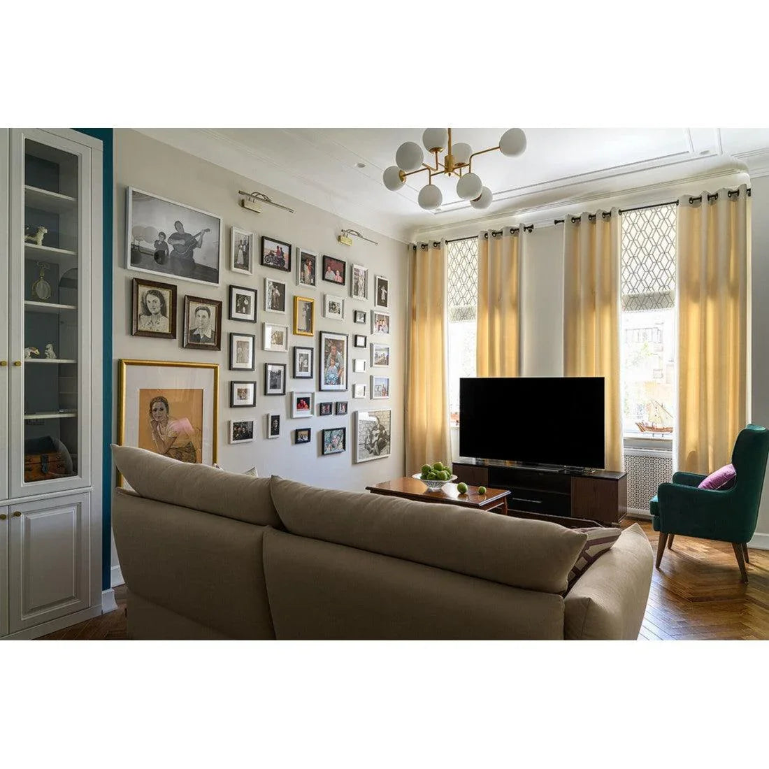 Lustra Erich Maytoni 8XE14, Auriu, MOD221-PL-08-G - PARIS14A.RO