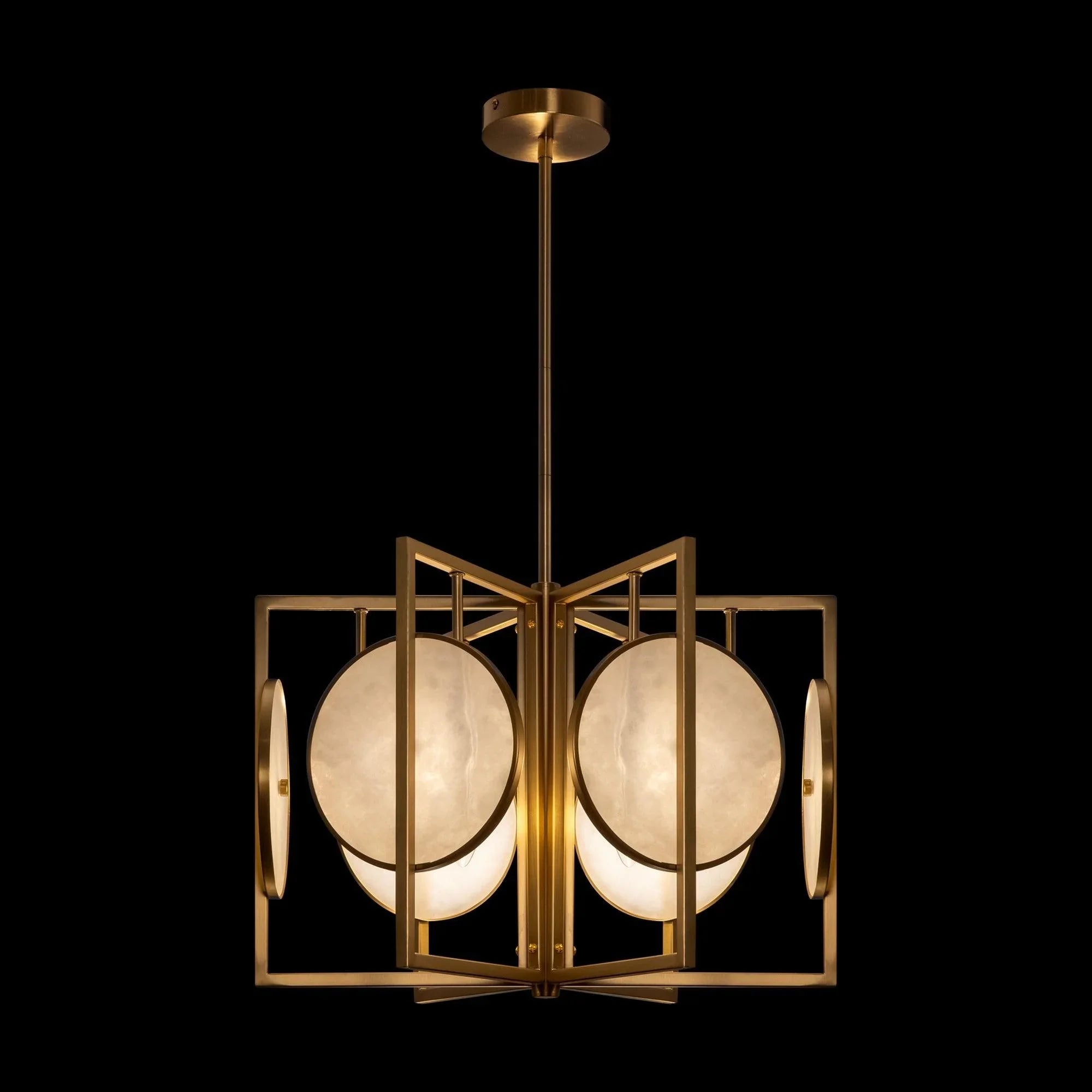 Lustra metal/piatra aurie MARMO Maytoni - PARIS14A.RO