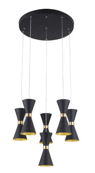 Lustra neagra CORNET 6 LED MAXLIGHT P0331 - PARIS14A.RO