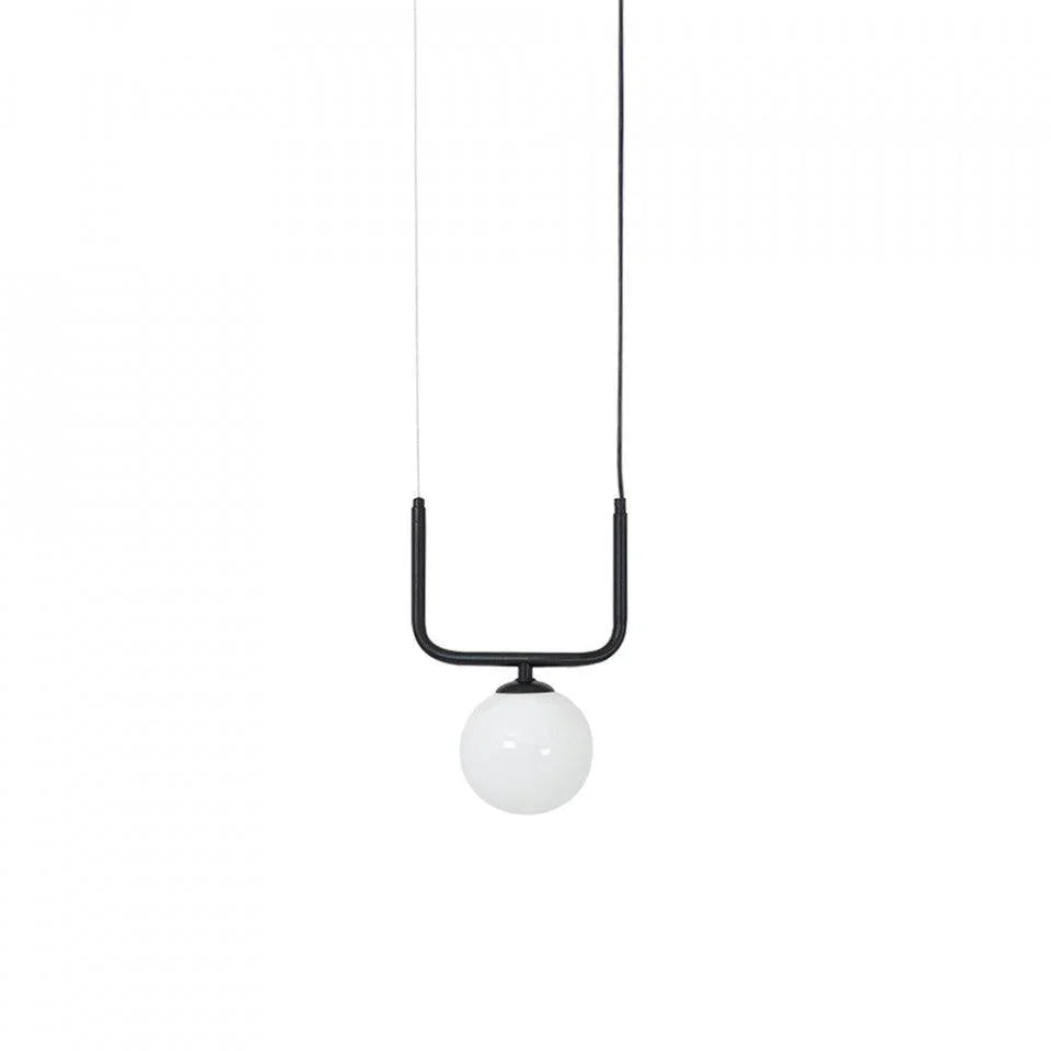 Lustra neagra din sticla si otel Catkin Custom Form - PARIS14A.RO