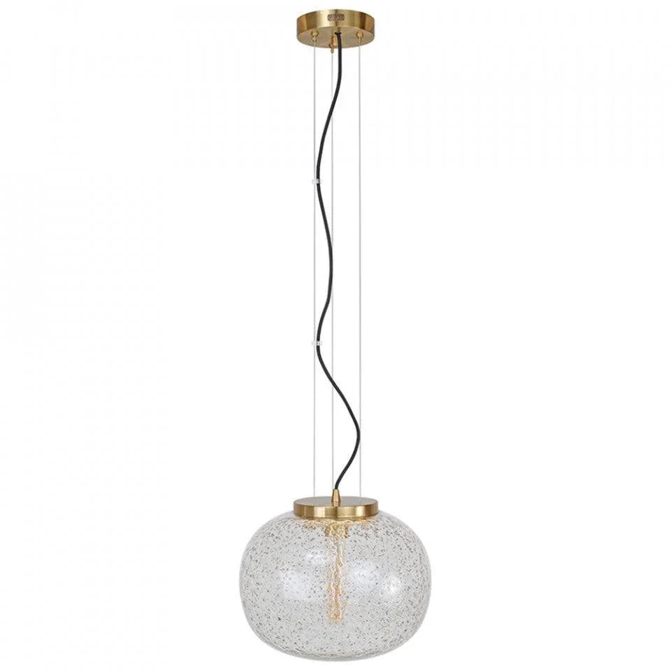 Lustra transparenta/aurie din sticla si alama Bolhas Versmissen - PARIS14A.RO