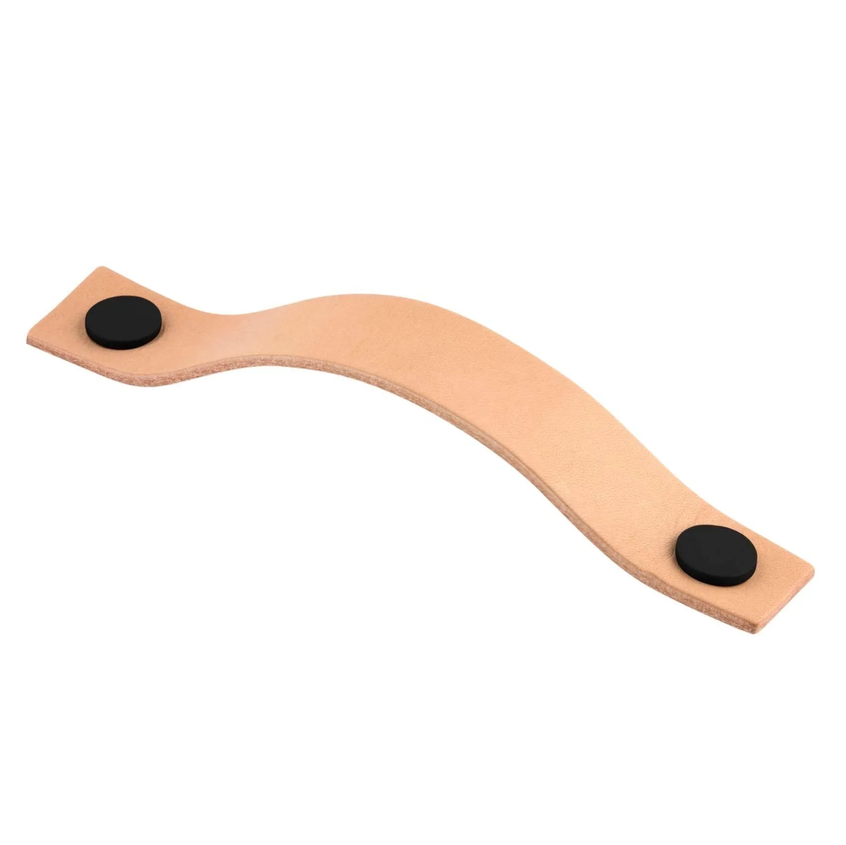 MANER DIN PIELE LEVANTO BLACK/LIGHT BROWN 128 CC inaltime 25 mm, grosime 2,5 mm, lungime 158 mm - PARIS14A.RO