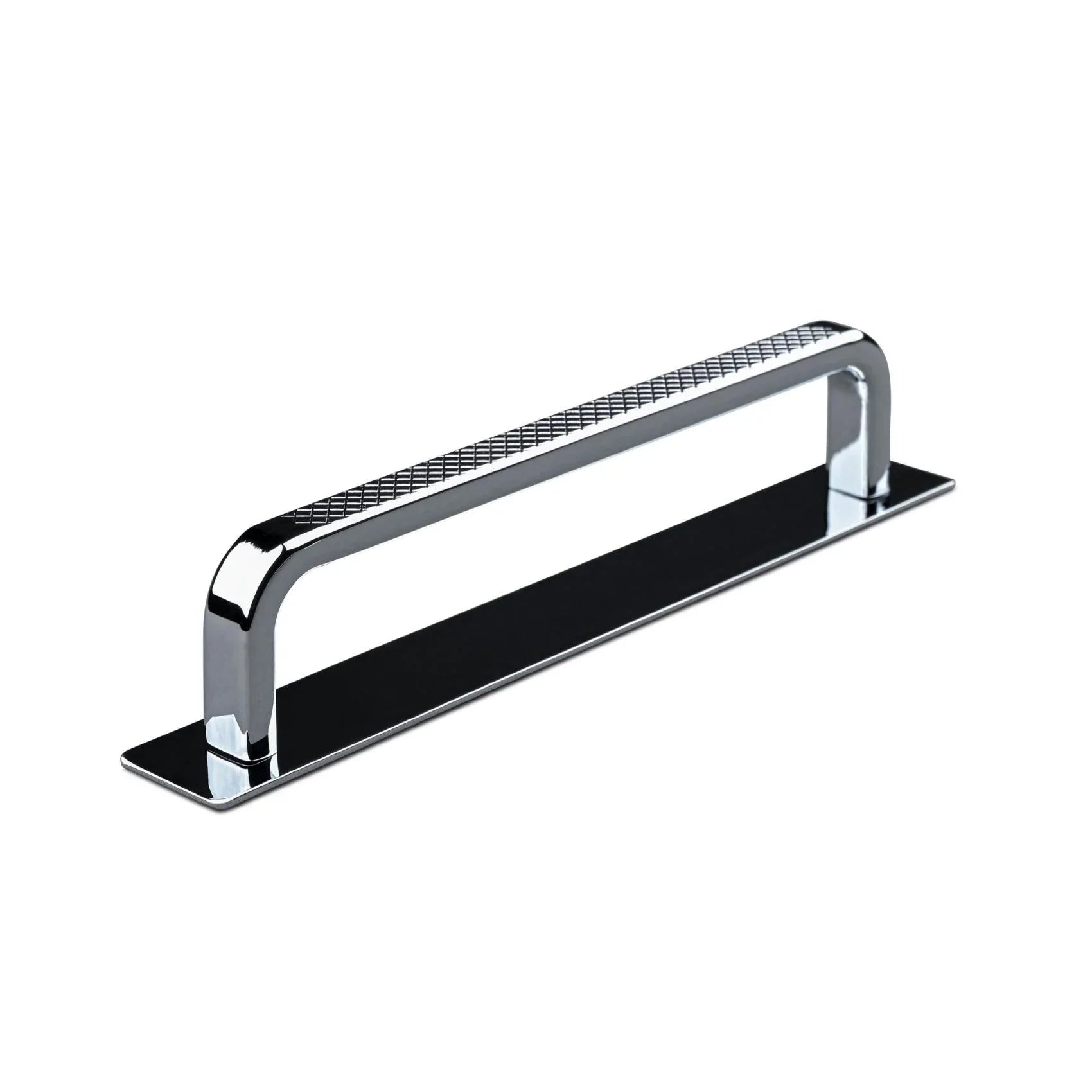 MANER GARDONE CC128 KNURLED CHROME inaltime 29 mm, grosime 6 mm, lungime 134 mm - PARIS14A.RO