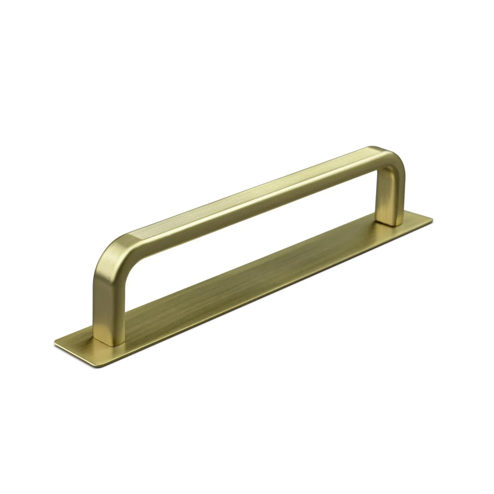 MANER GARDONE CC128 STRIPED MAT BRASS inaltime 29 mm, grosime 6 mm, lungime 134 mm - PARIS14A.RO