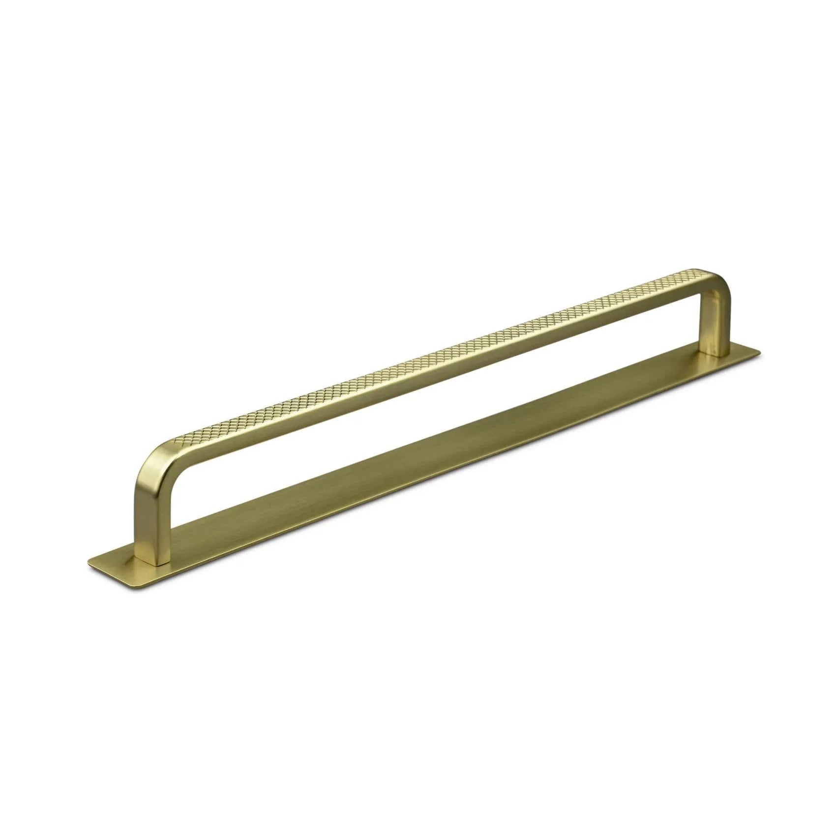 MANER GARDONE CC224 KNURLED MAT BRASS inaltime 29 mm, grosime 6 mm, lungime 230 mm - PARIS14A.RO